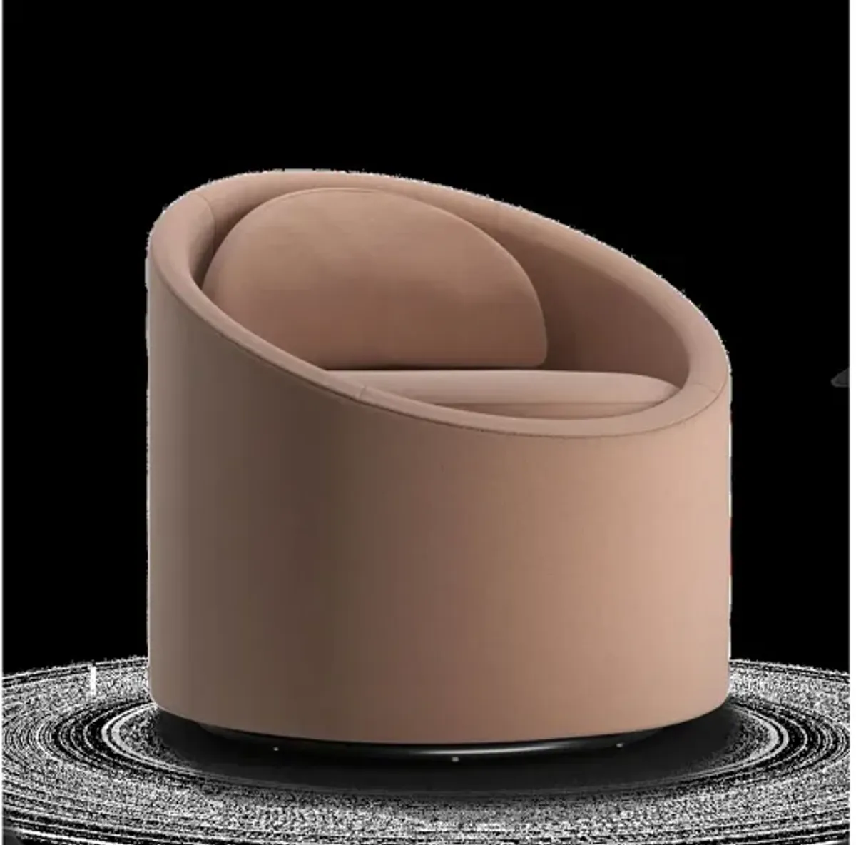 Gere Blush Swivel Chair