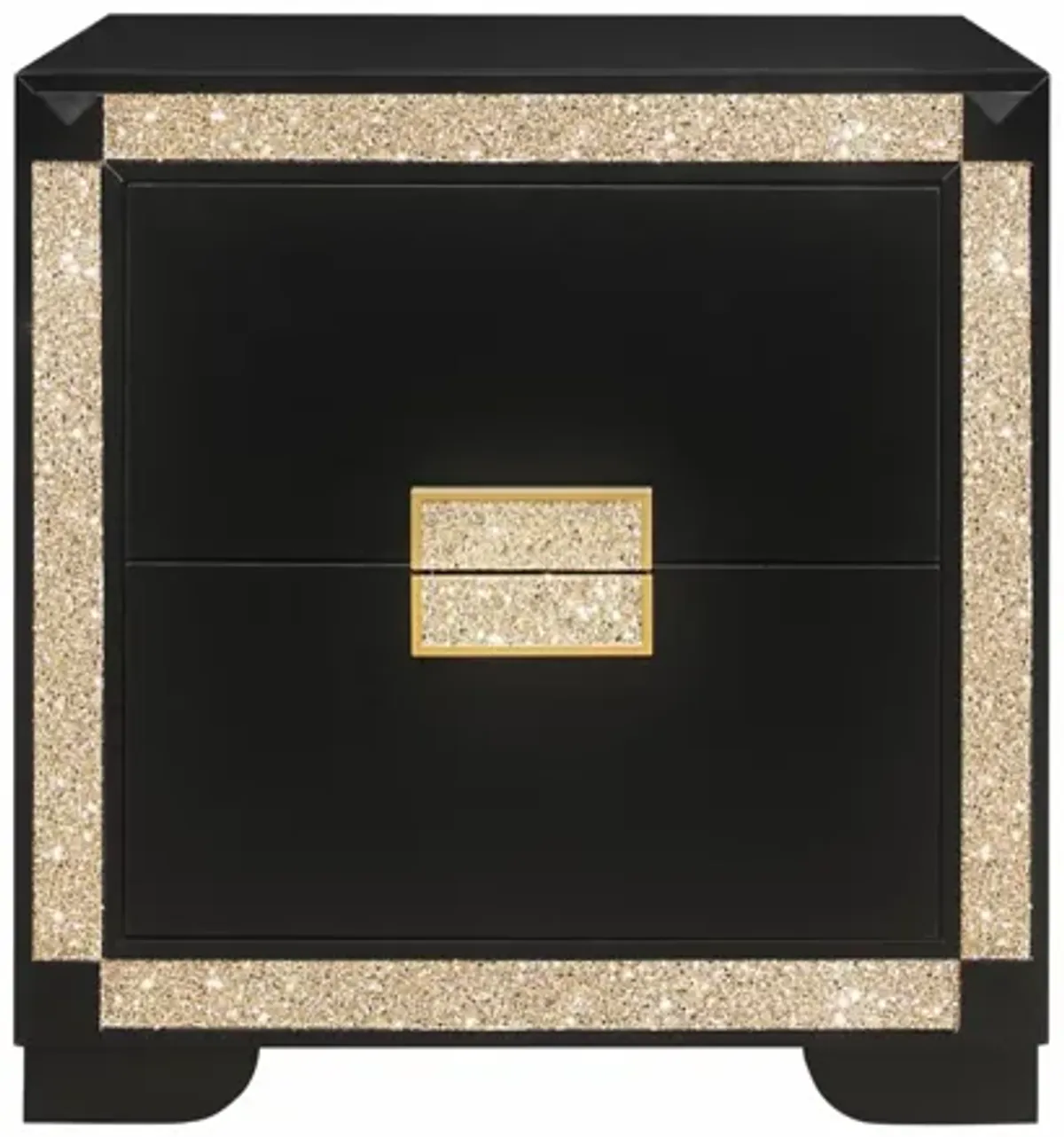 Blake Black/Gold Nightstand