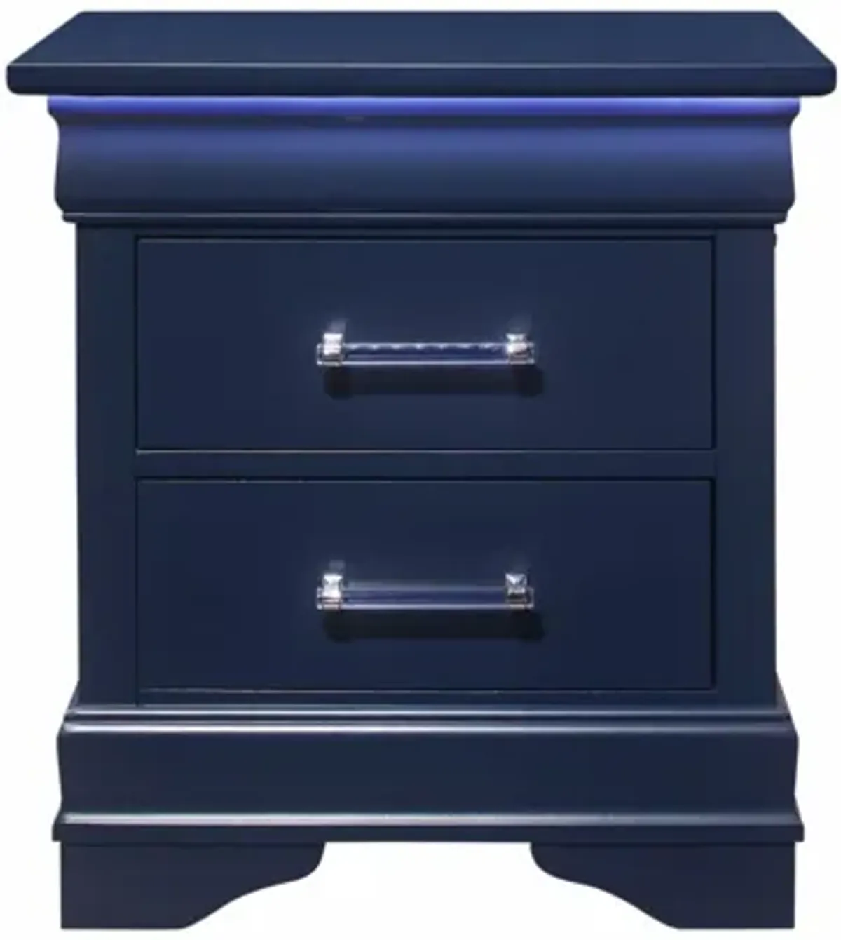 Charlie Blue Nightstand With LED