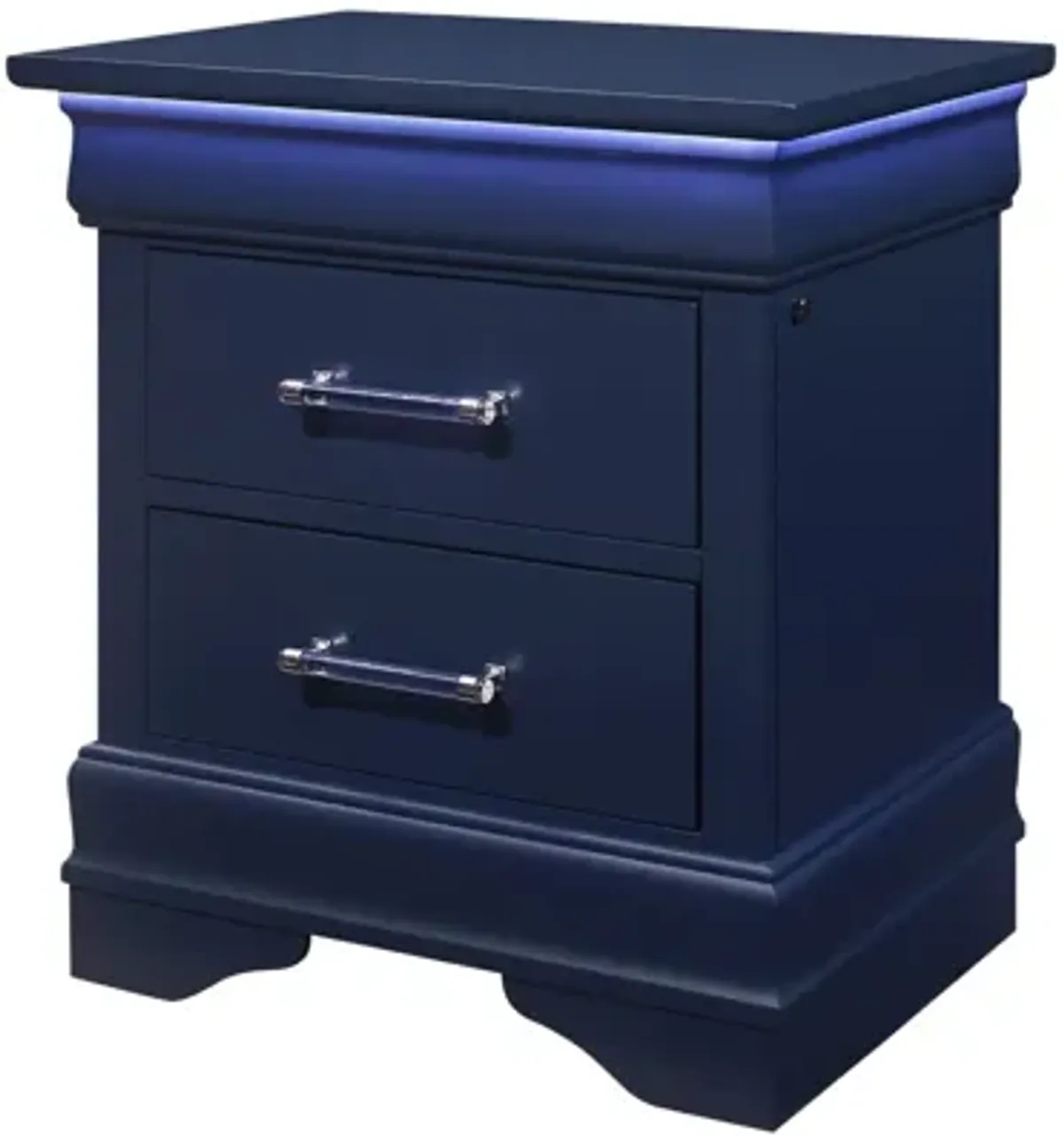 Charlie Blue Nightstand With LED