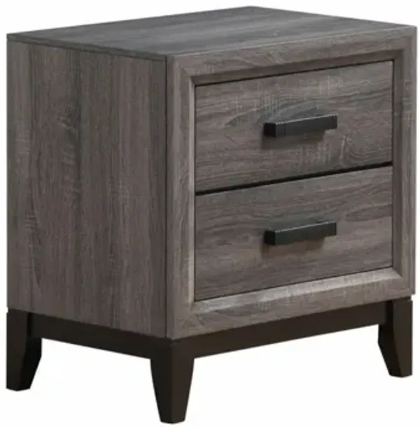 Kate Foil Grey Nightstand