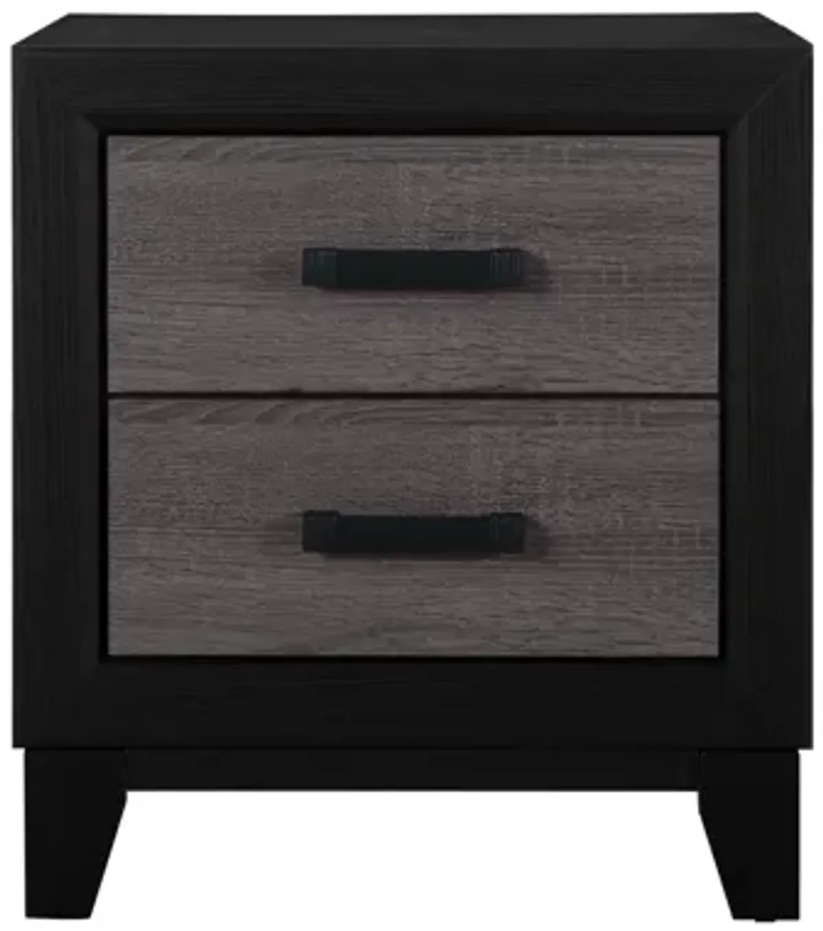 Lisbon Grey And Black Nightstand