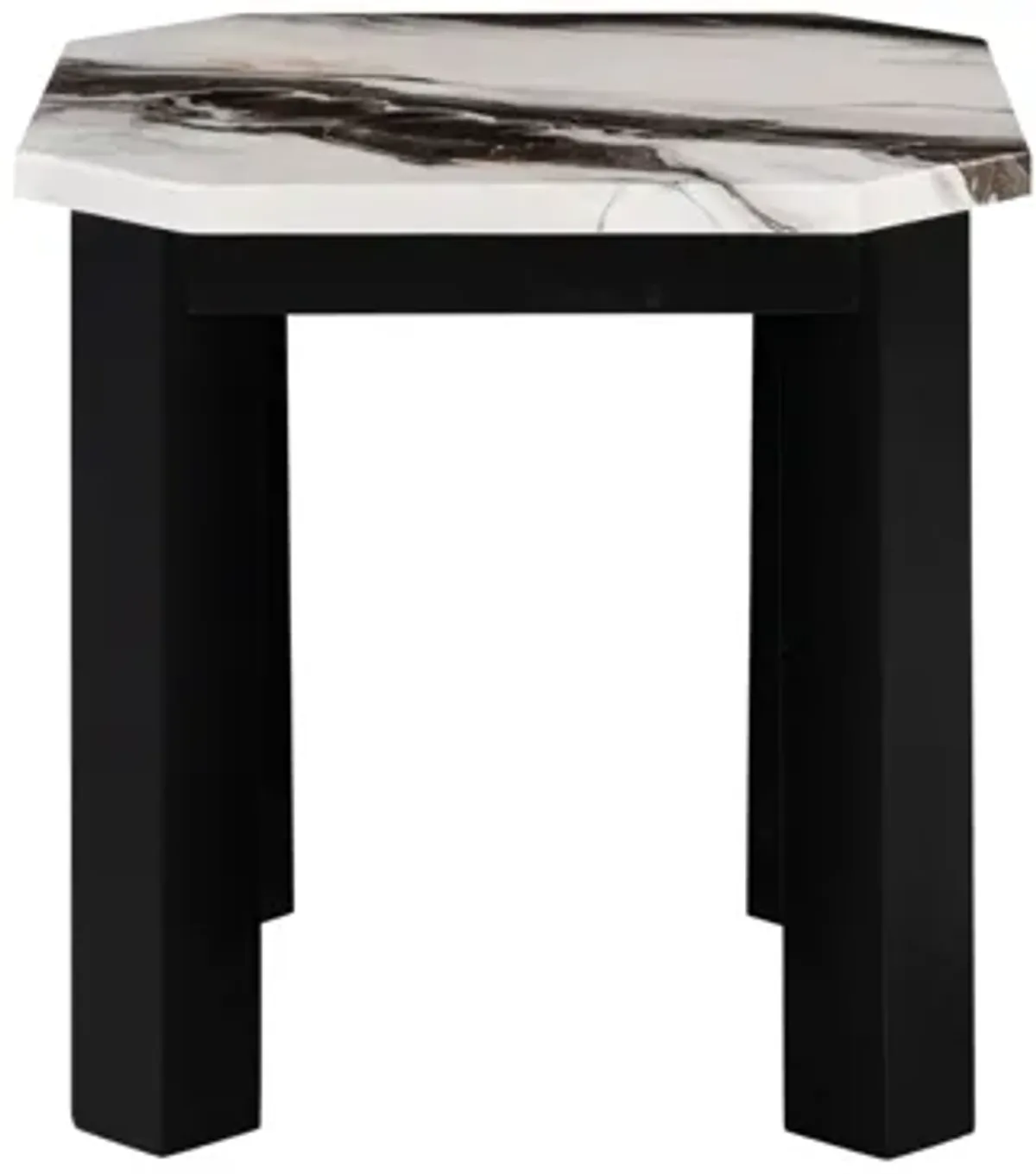 Global Furniture Black and White End Table - T06ET