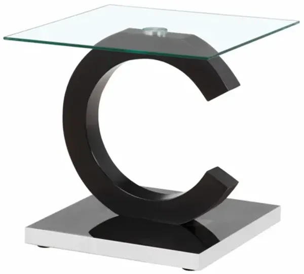 Global Furniture 8mm Tempered Glass End Table - T2207ET