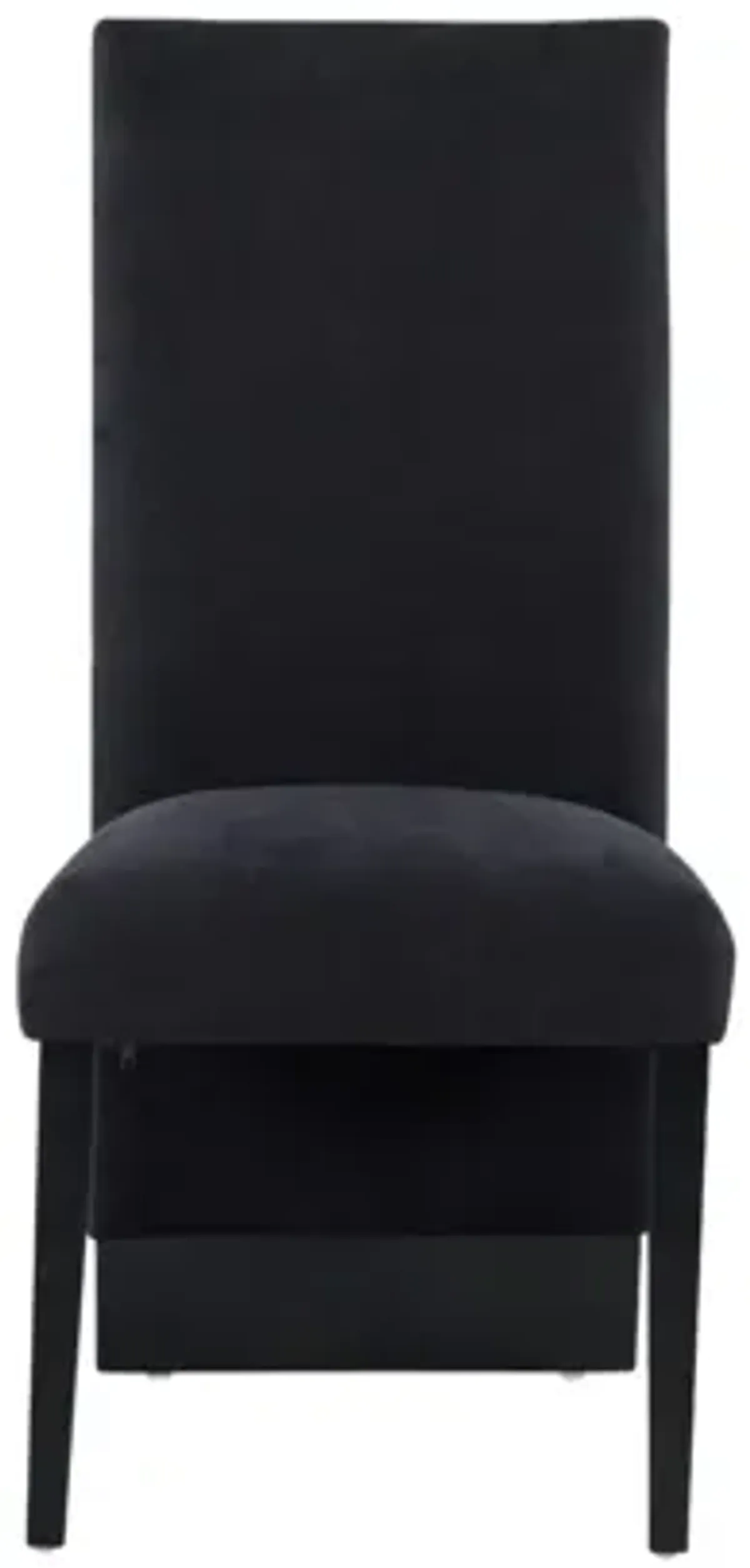 Global Furniture USA Black Velvet Dining Chairs Set of 2 - D12DC-BLK-N