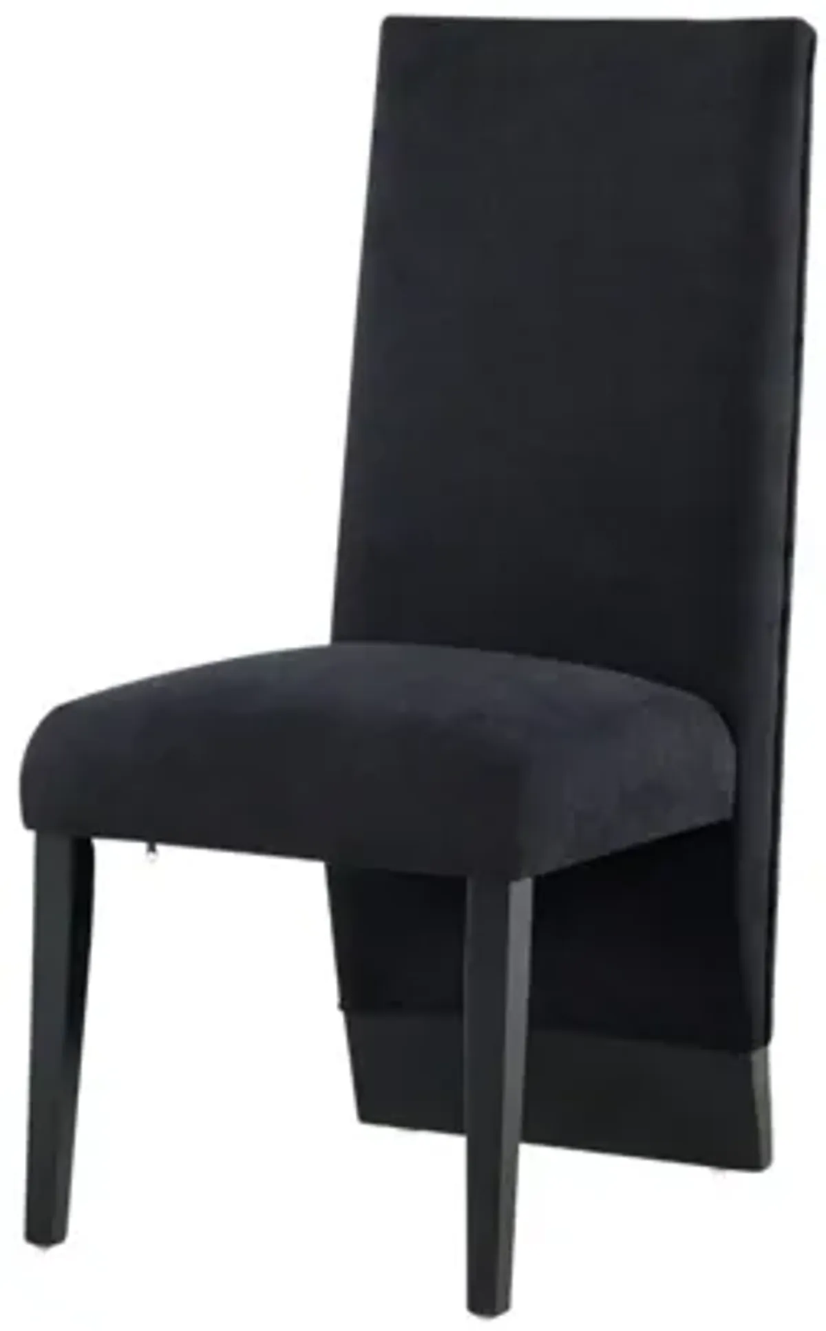 Global Furniture USA Black Velvet Dining Chairs Set of 2 - D12DC-BLK-N