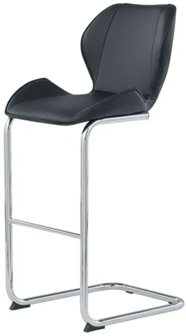 Global Furniture USA Set of 4 Black Bar Stools - D1446BS - BL