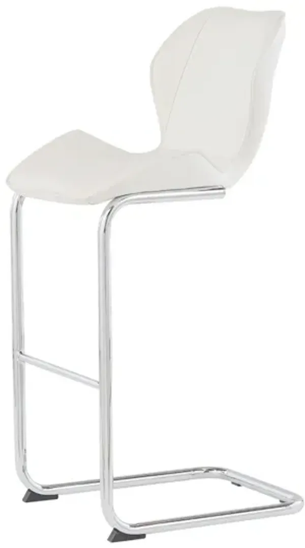 Global Furniture USA Set of 4 White Bar Stools - D1446BS - WH