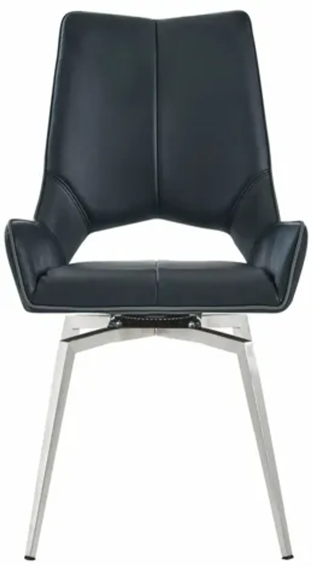 Global Furniture USA Set of Two Black Bucket Style Dining Chair - D4878NDC-BL