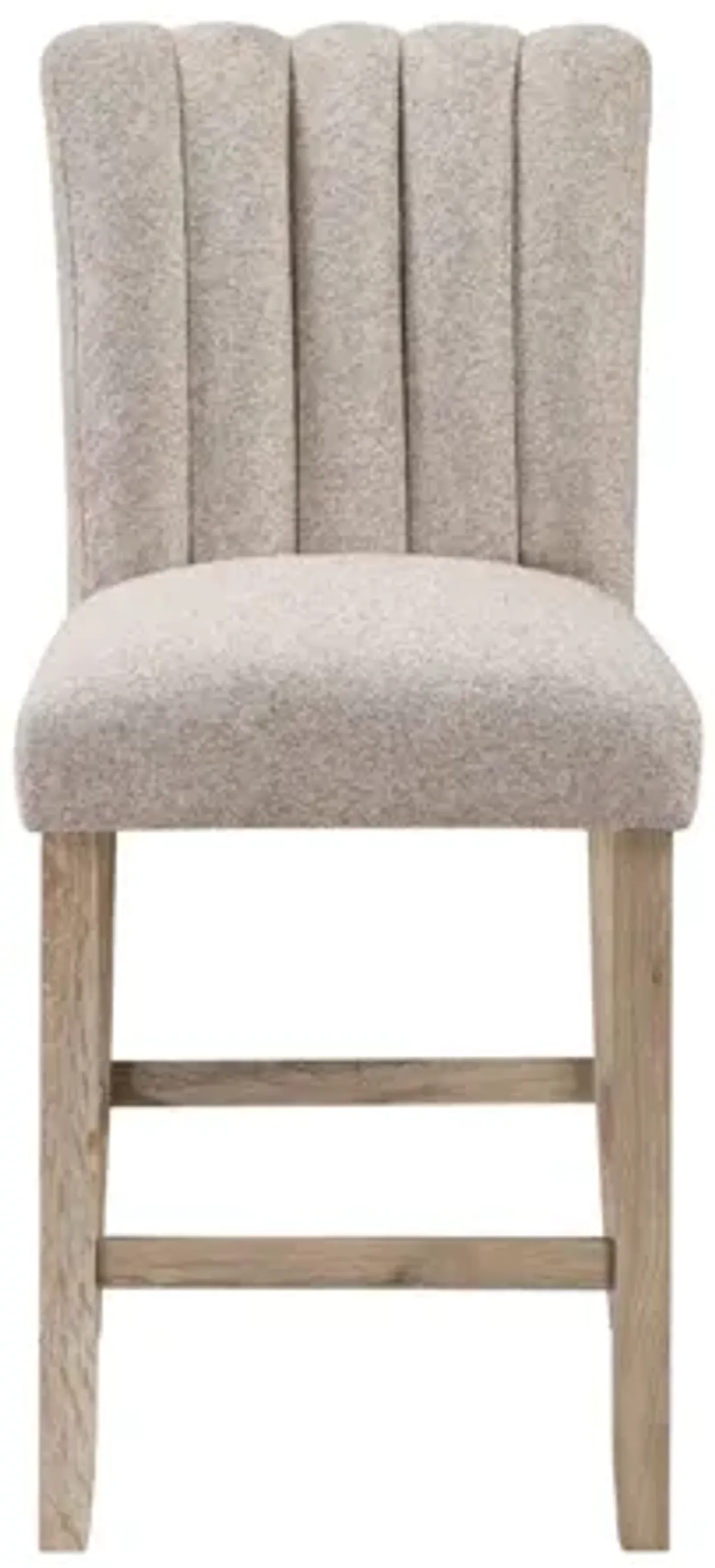 Global Furniture USA Set of Two Beige Upholstered Bar Stools - D8685BS-BEIGE