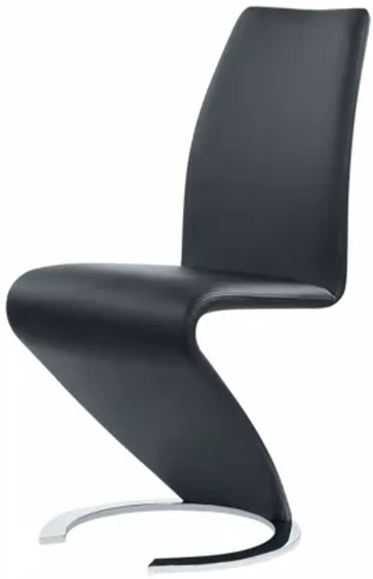 Global Furniture USA Set of 2 Black Z-Shaped Dining Chair - D9002DC-BL (M)