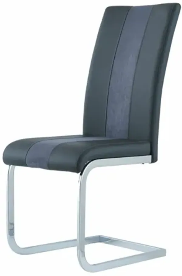 Global Furniture USA Set of Four Grey Armless Dining Chairs - D915DC-GR