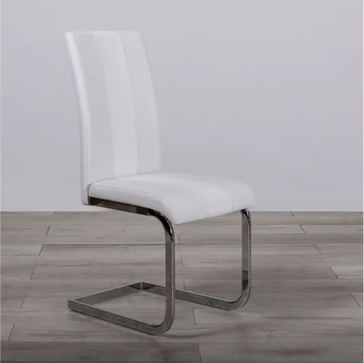 Global Furniture USA Set of Four Armless White Dining Chairs - D915DC-WH