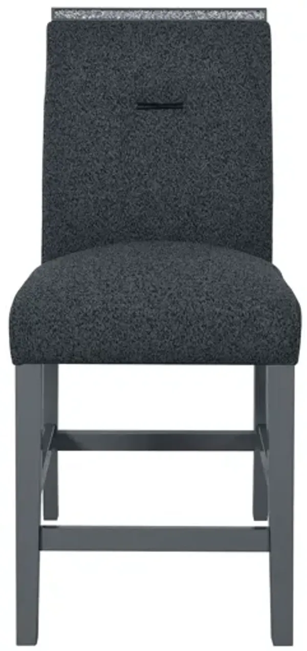 Global Furniture USA Monaco Dark Grey Bar Stool Set of Two - MONACO-BS-DARK GREY-N