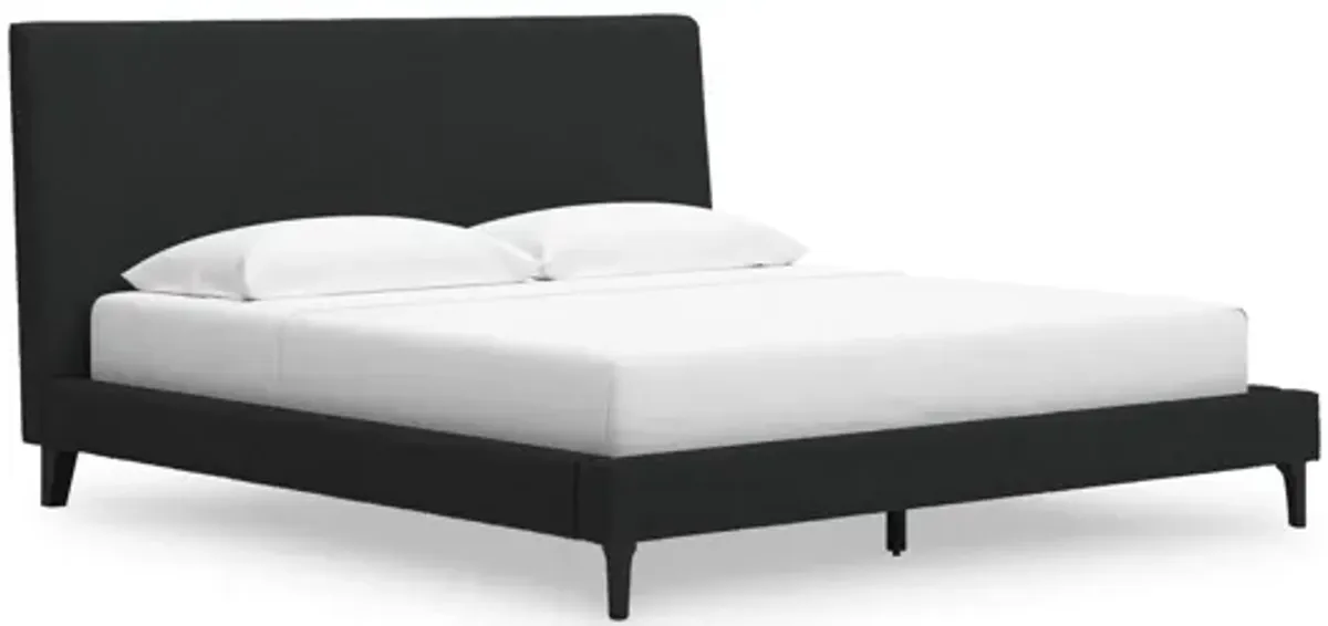Cadmori King Upholstered Bed with Roll Slats