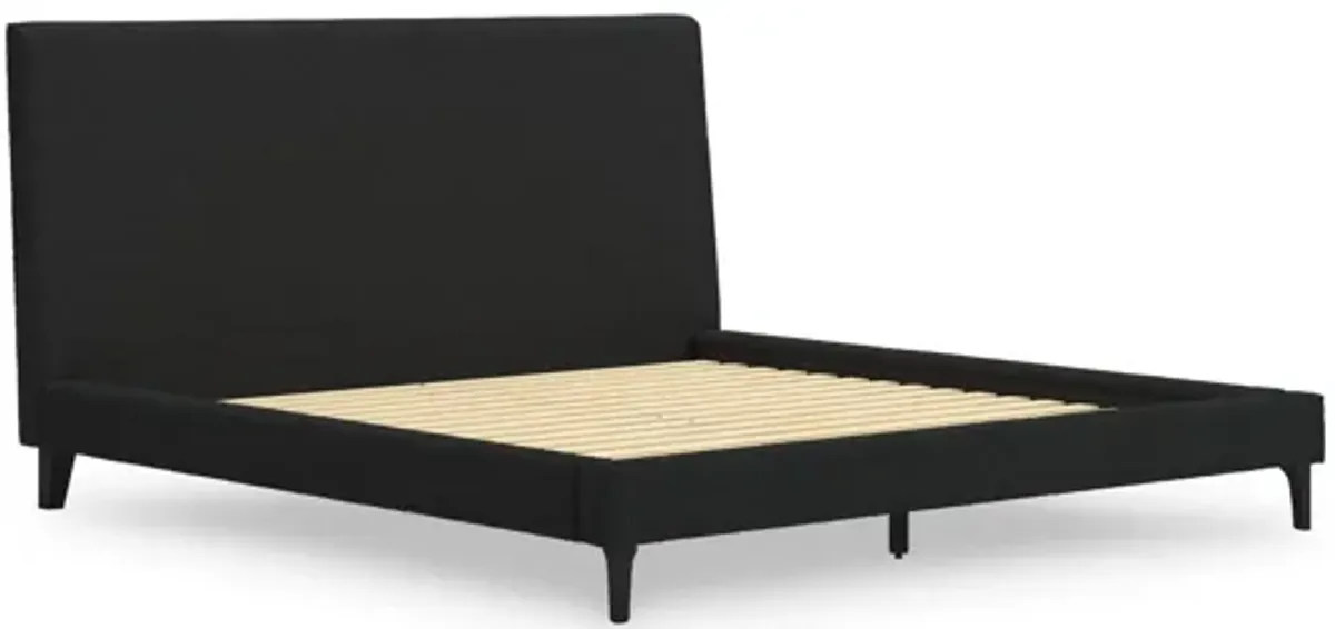 Cadmori King Upholstered Bed with Roll Slats