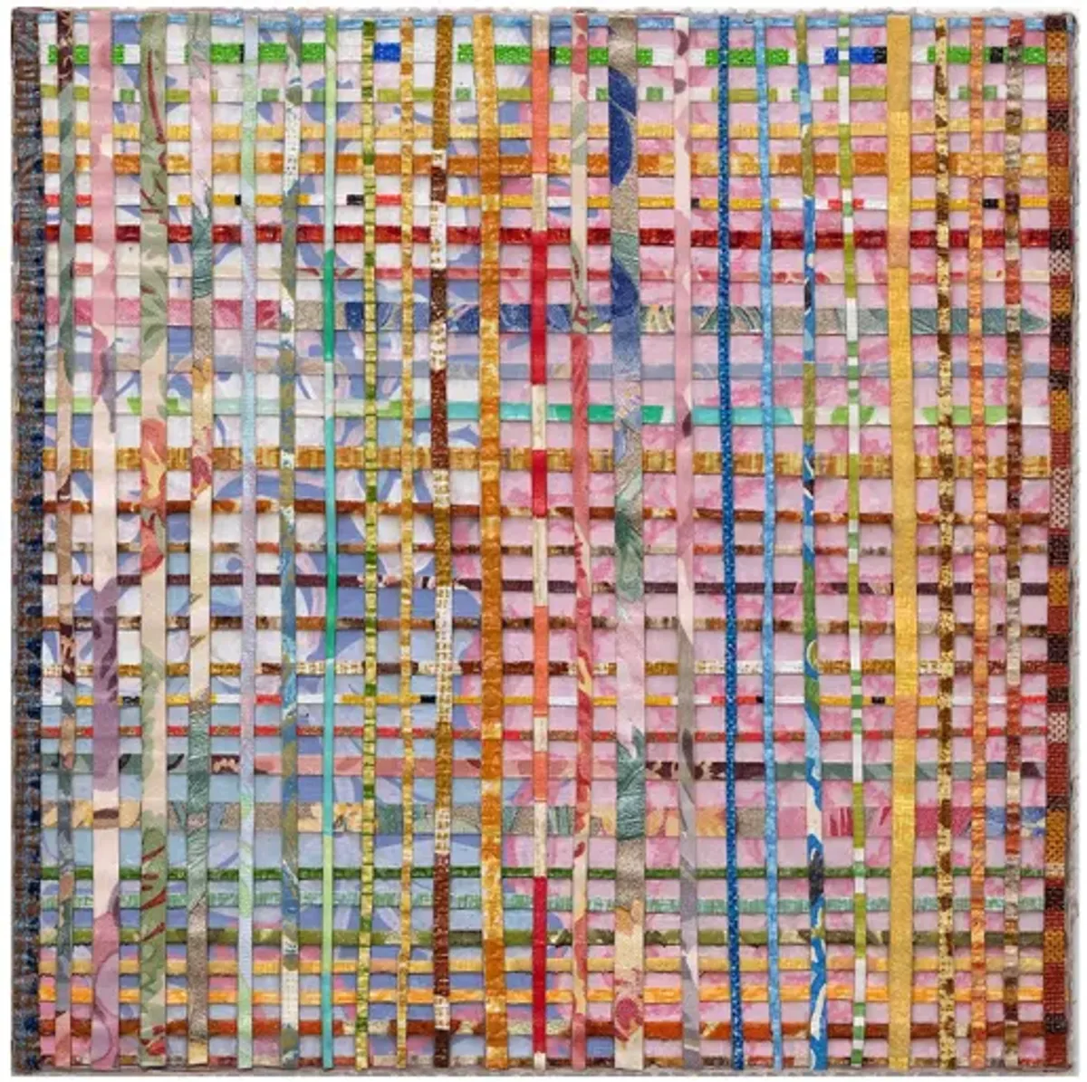 Untitled Wallpaper Abstraction #29 6" x 6" by Amy Feigley Lee