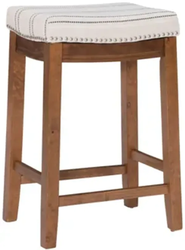 Claridge Linen Striped Barstool