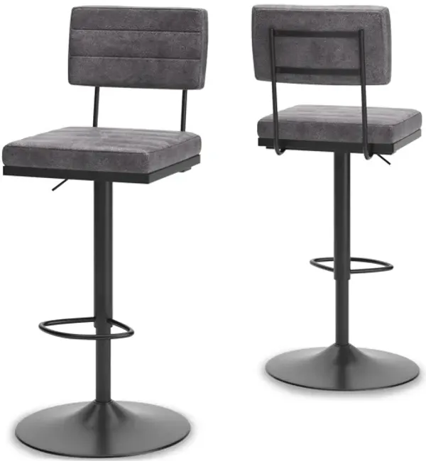 Strumford Bar Height Bar Stool Set of Two