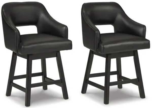 Tallenger Counter Height Bar Stool Set of Two