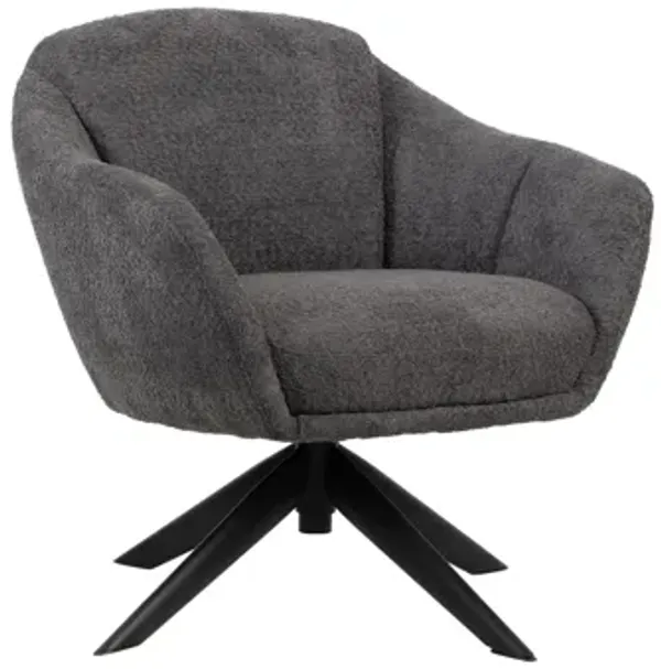 Fleming Boucle Swivel Lounge Chair (Set of 2) - Gray