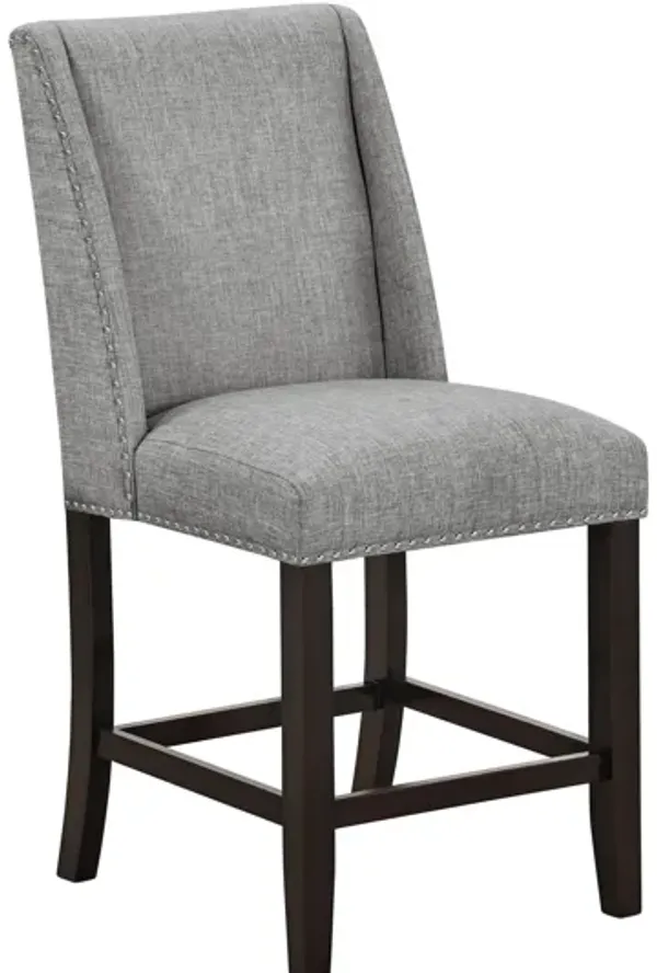 Faust Counter Chair (Set of 2) - Gray