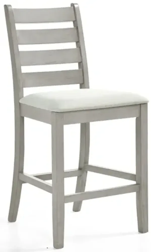 Pascal Ladderback Counter Chair (Set of 2) - Driftwood