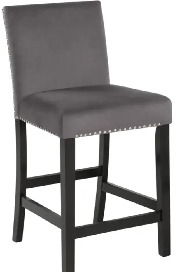 Celeste Counter Chair (Set of 2) - Gray