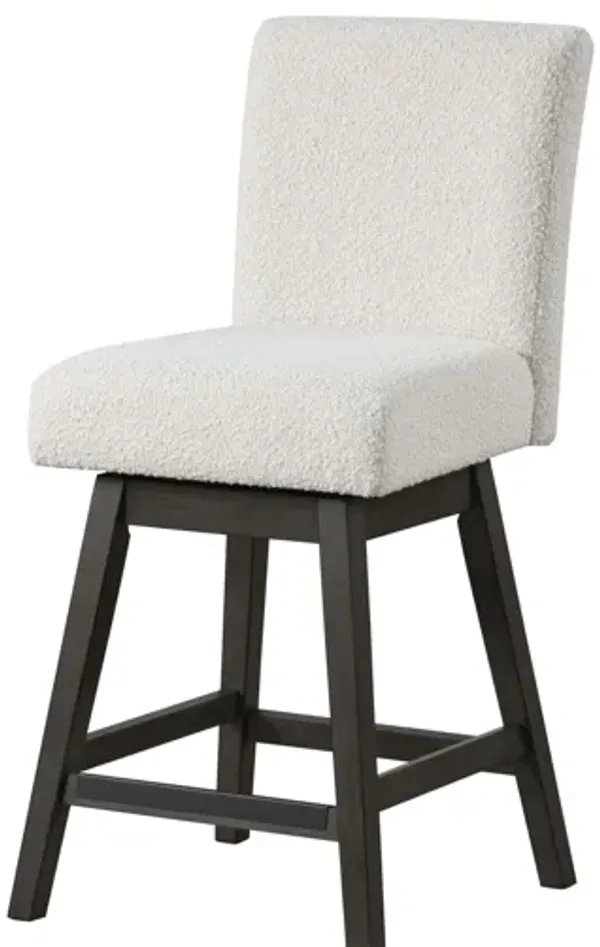 High Line Swivel Counter Chair (Set of 2) - White