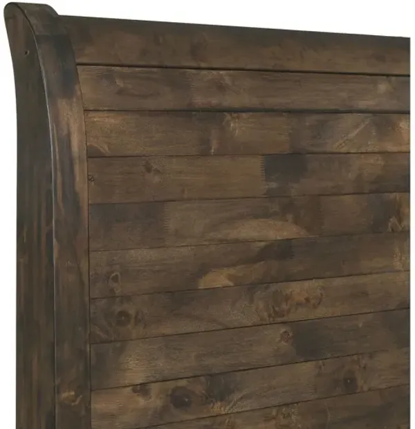 Blue Ridge Queen Panel Bed - Rustic Gray