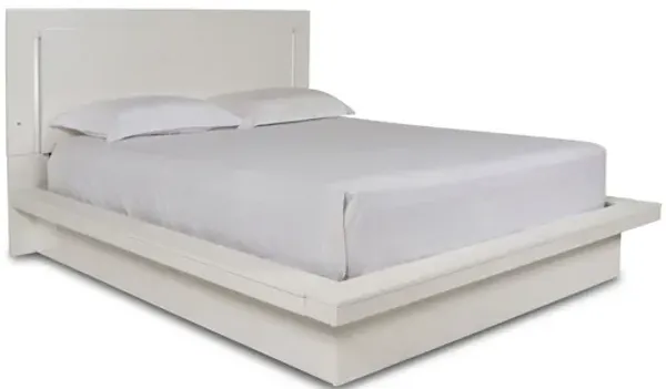 Sapphire Queen Platform Bed - White