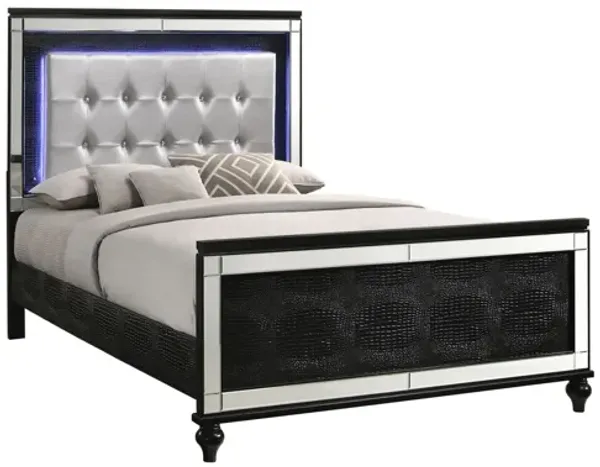 Valentino Full Panel Bed - Black
