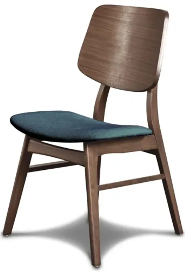 Oscar 5 Piece 60" Dining Table Set with Cushion Chairs - Forest Green