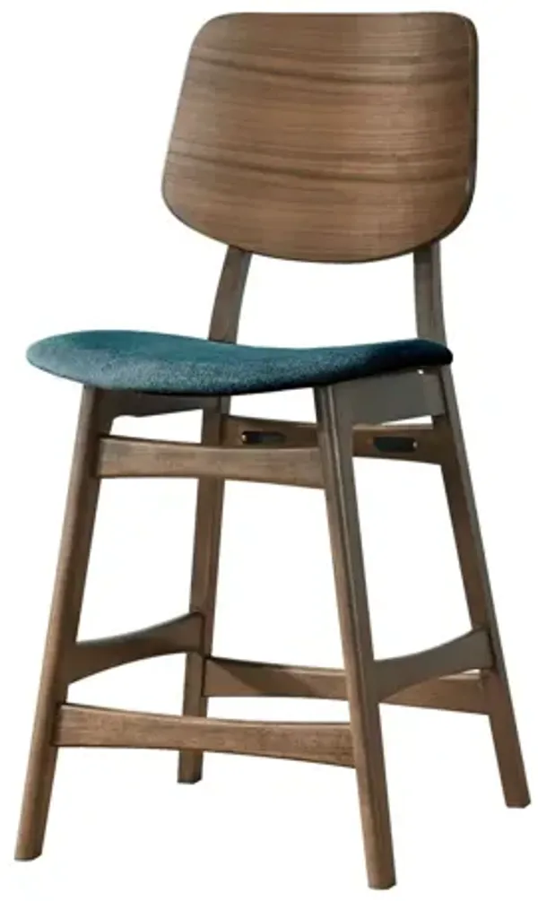 Oscar 5 Piece Wood Counter Table Set - Gray