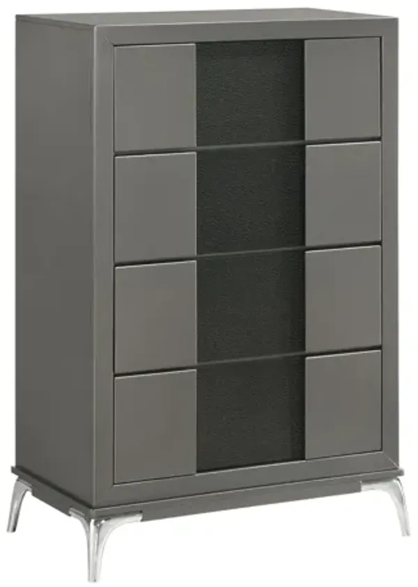 Nocturne 4 Drawer Chest - Slate