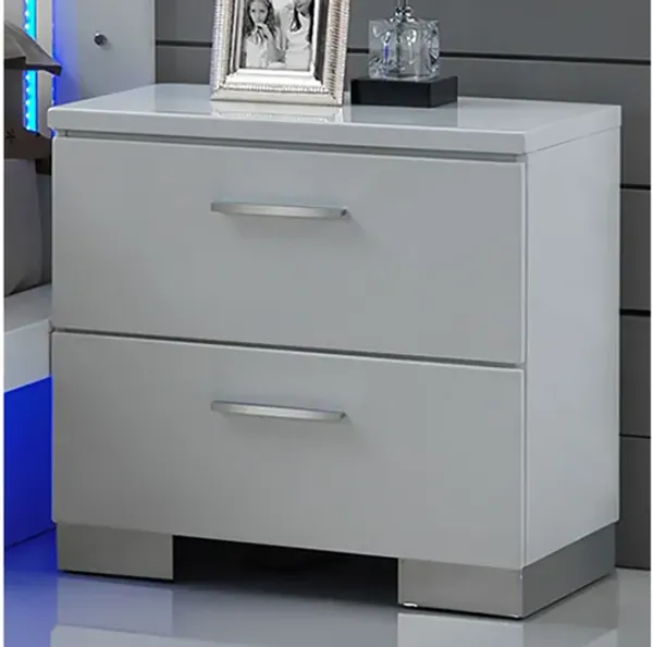Sapphire Nightstand - White