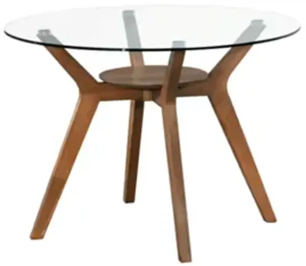 Oscar Counter Table Base For Glass Top Ctr Table - Walnut