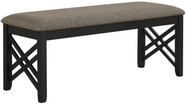 Potomac Dining Bench - Brown/Black
