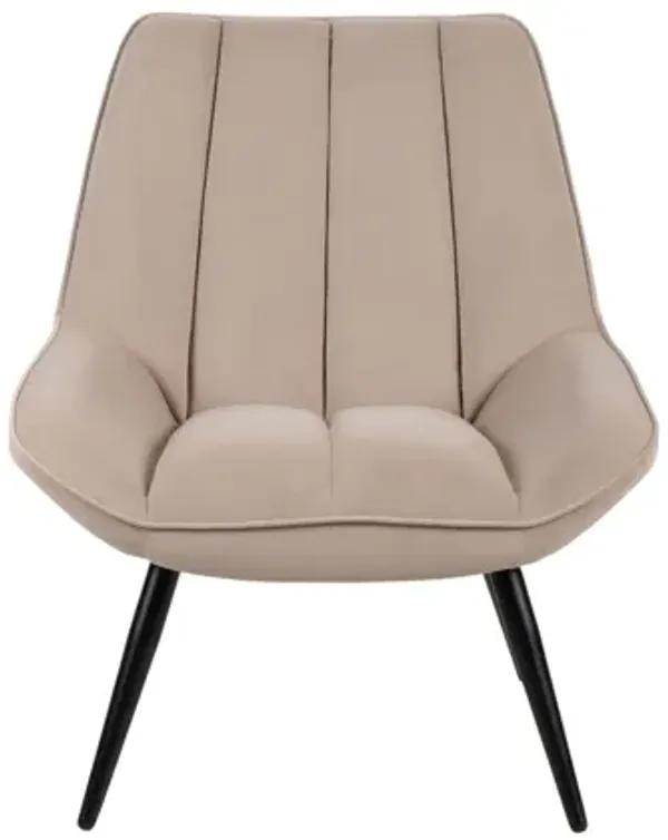 Astrid Velvet Accent Chair - Taupe