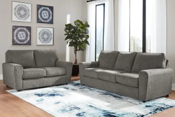 Corey Grey Sofa & Loveseat Set