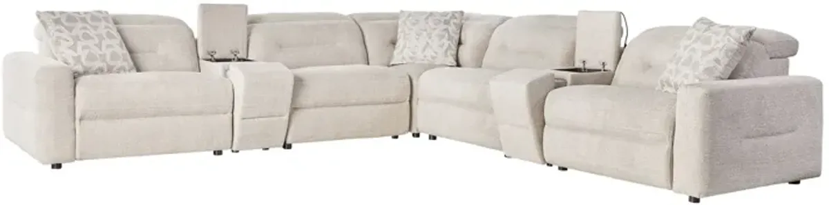 Marin Dual Power Reclining 7-Piece Console Sectional