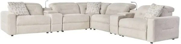 Marin Dual Power Reclining 7-Piece Console Sectional