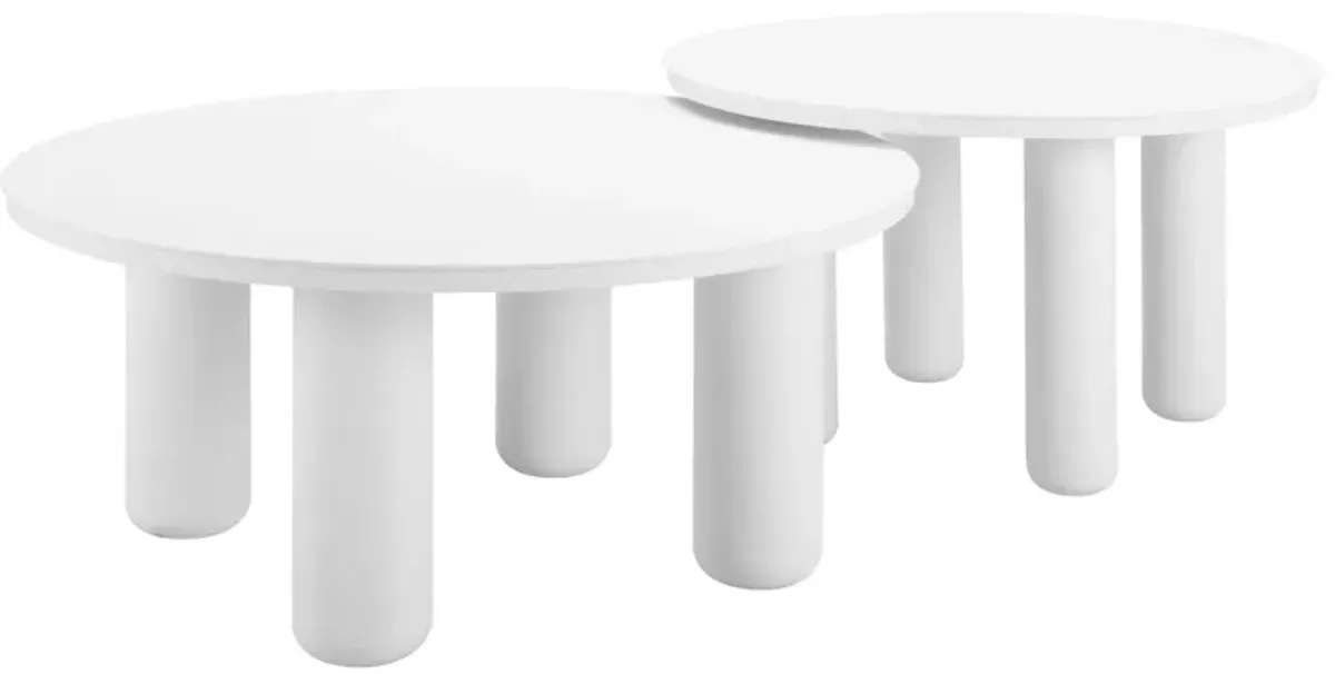 Ola Coffee Table Set (2-Piece) White