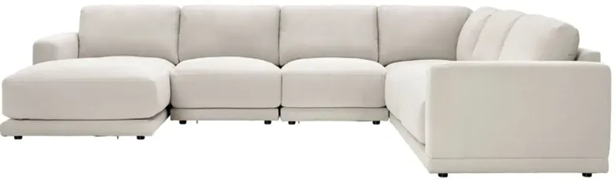 Cove Flax 5-Piece Sectional with Left Arm Facing Chaise by Floyd Home