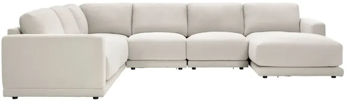 Cove Flax 5-Piece Sectional with Right Arm Facing Chaise by Floyd Home