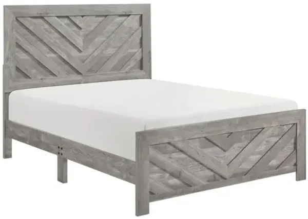 Corbin Queen Bed - Gray