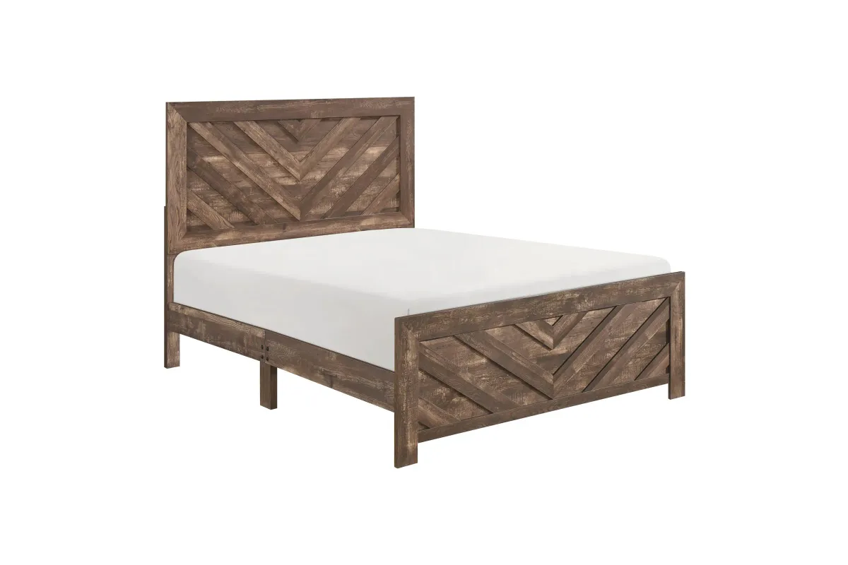 Corbin Eastern King Bed - Brown