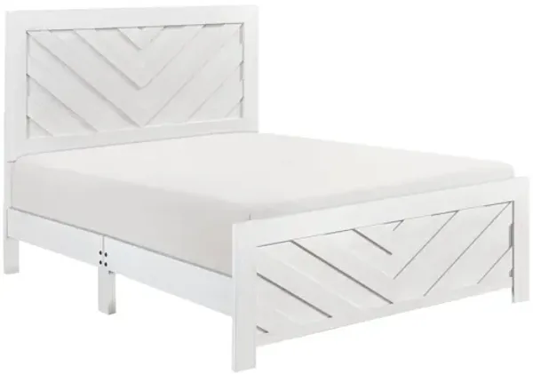 Corbin Full Bed - White