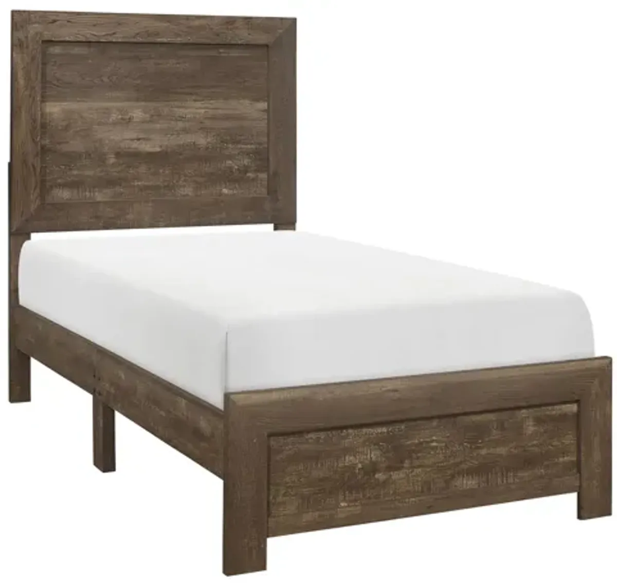 Corbin Twin Bed In A Box - Brown