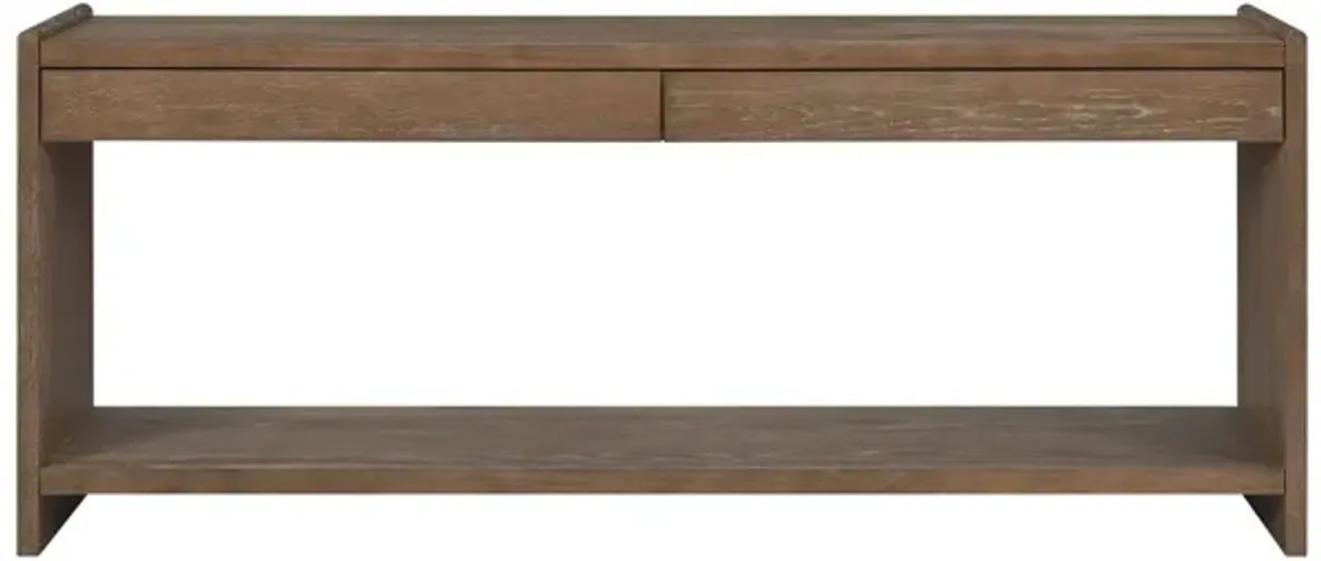 Trilogy Sofa Table 2 Drawer - Cocoa